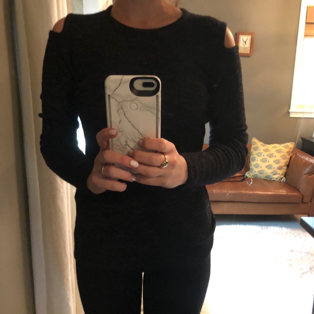 Current Elliot cold shoulder sweater